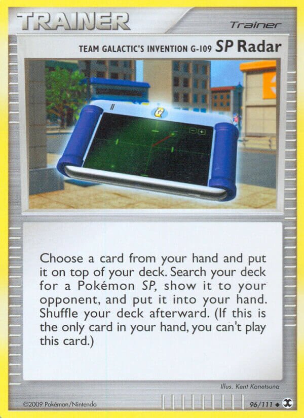 Team Galactic's Invention G-109 SP Radar 096/31 — WC Deck 2009 (Crowned Tiger) (English Pokémon TCG card)
