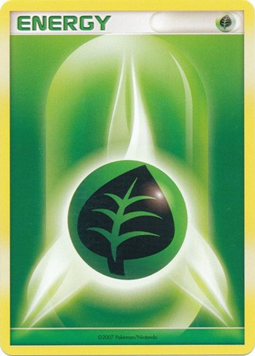 Grass Energy 001/27 — WC Deck 2009 (Luxdrill) (English Pokémon TCG card)