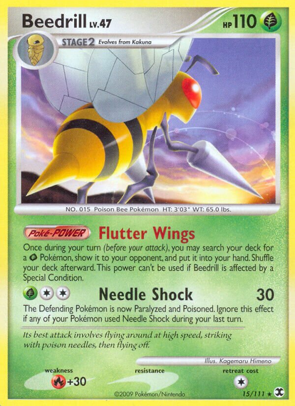 Beedrill 015/27 — WC Deck 2009 (Luxdrill) (English Pokémon TCG card)