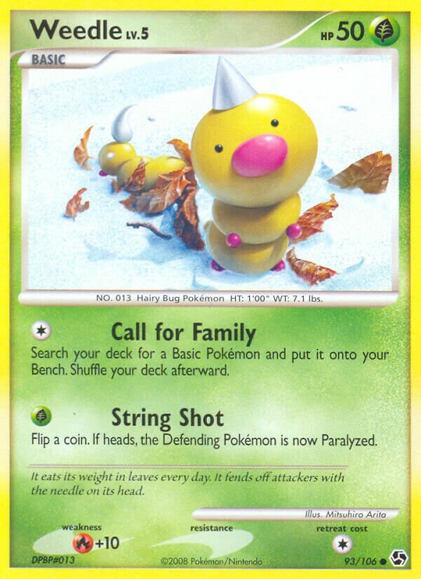 Weedle 093/27 — WC Deck 2009 (Luxdrill) (English Pokémon TCG card)