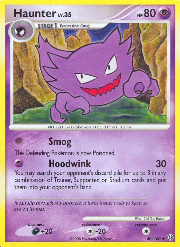Haunter 040/24 — WC Deck 2009 (Queengar) (English Pokémon TCG card)