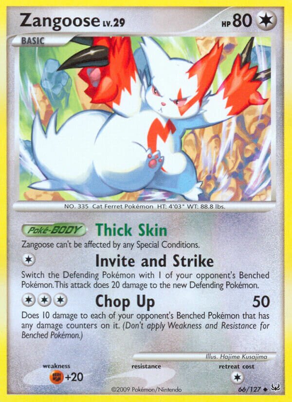 Zangoose 066/24 — WC Deck 2009 (Queengar) (English Pokémon TCG card)