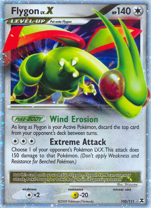 Flygon LV.X 010/27 — WC Deck 2009 (Stallgon) (English Pokémon TCG card)