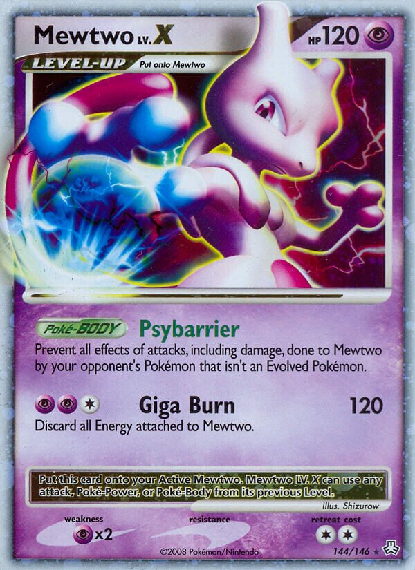Mewtwo LV.X 014/27 — WC Deck 2009 (Stallgon) (English Pokémon TCG card)