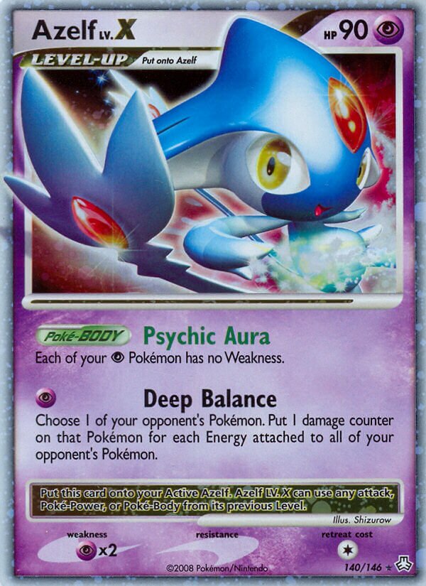 Azelf LV.X 014/32 — WC Deck 2010 (Boltevoir) (English Pokémon TCG card)