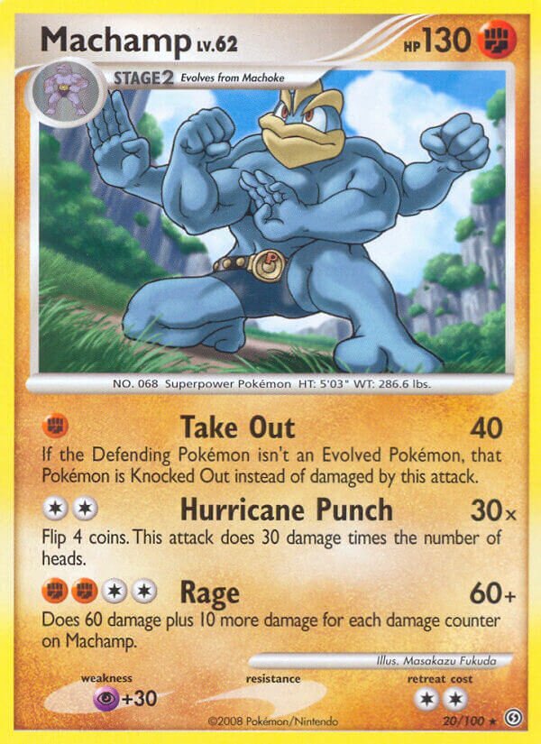 Machamp 020/32 — WC Deck 2010 (Boltevoir) (English Pokémon TCG card)