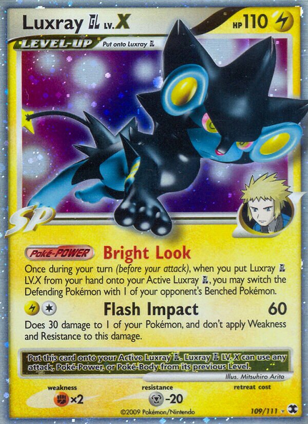 Luxray GL LV.X 010/24 — WC Deck 2010 (Happy Luck) (English Pokémon TCG card)