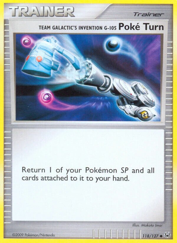 Team Galactic's Invention G-105 Poké Turn 011/24 — WC Deck 2010 (Happy Luck) (English Pokémon TCG card)