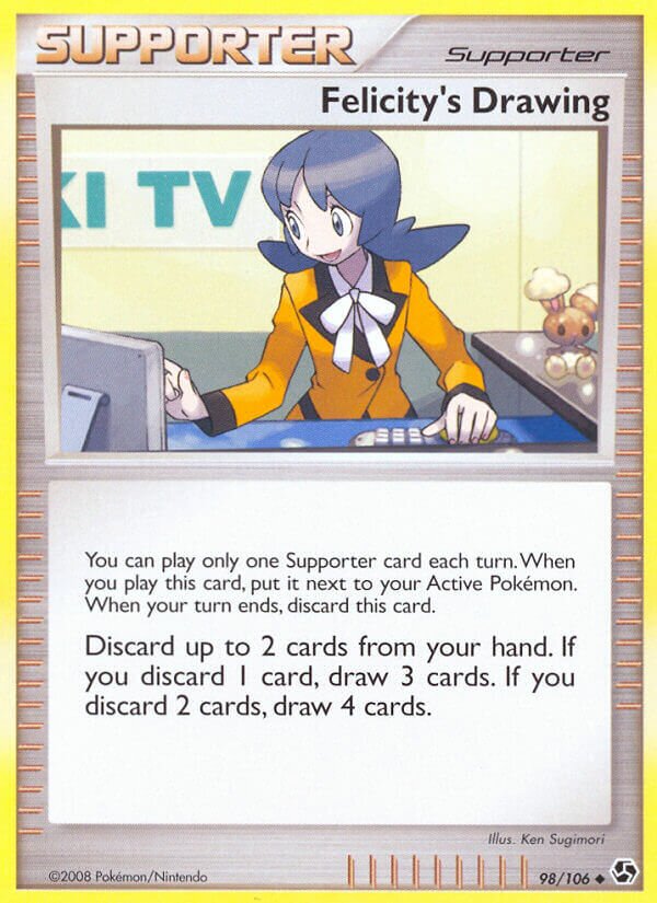 Felicity's Drawing 098/24 — WC Deck 2010 (Happy Luck) (English Pokémon TCG card)