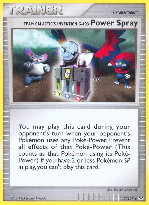 Team Galactic's Invention G-103 Power Spray 011/30 — WC Deck 2010 (Luxchomp Of The Spirit) (English Pokémon TCG card)