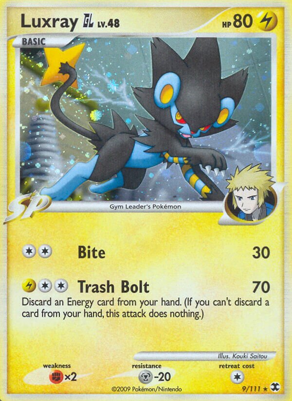 Luxray GL 009/30 — WC Deck 2010 (Luxchomp Of The Spirit) (English Pokémon TCG card)