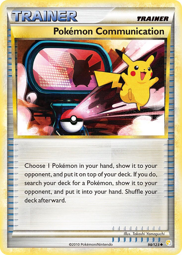 Pokémon Communication 098/30 — WC Deck 2010 (Luxchomp Of The Spirit) (English Pokémon TCG card)