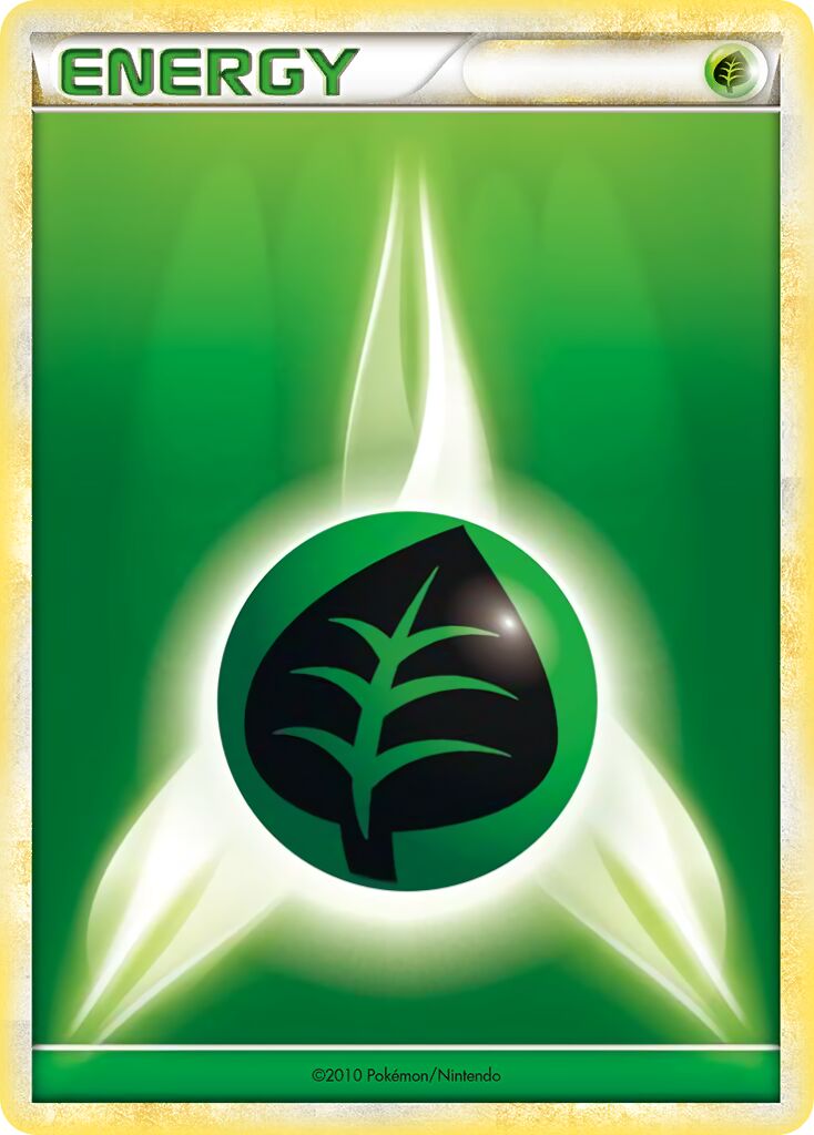 Grass Energy 001/23 — WC Deck 2010 (Power Cottonweed) (English Pokémon TCG card)