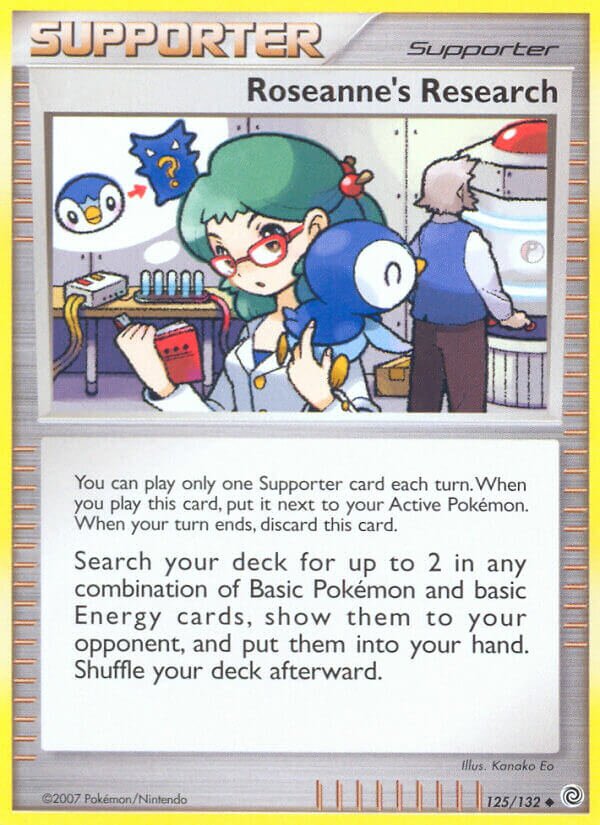 Roseanne's Research 012/23 — WC Deck 2010 (Power Cottonweed) (English Pokémon TCG card)
