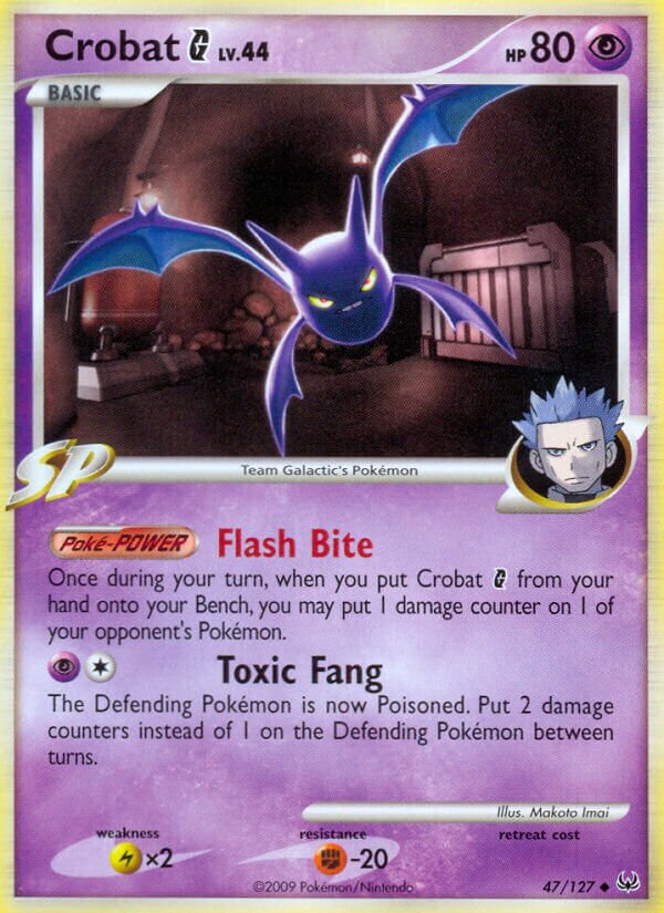 Crobat G 047/23 — WC Deck 2010 (Power Cottonweed) (English Pokémon TCG card)