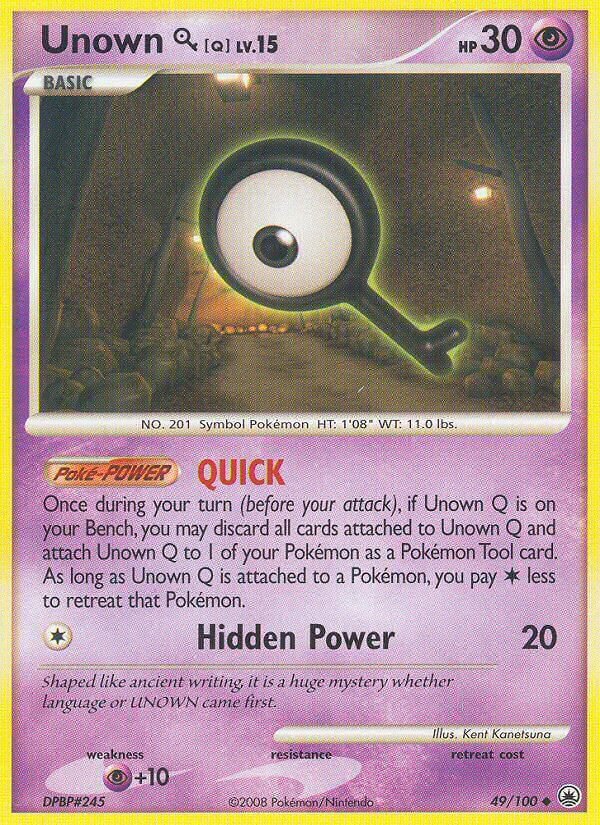 Unown Q Pokémon TCG cards