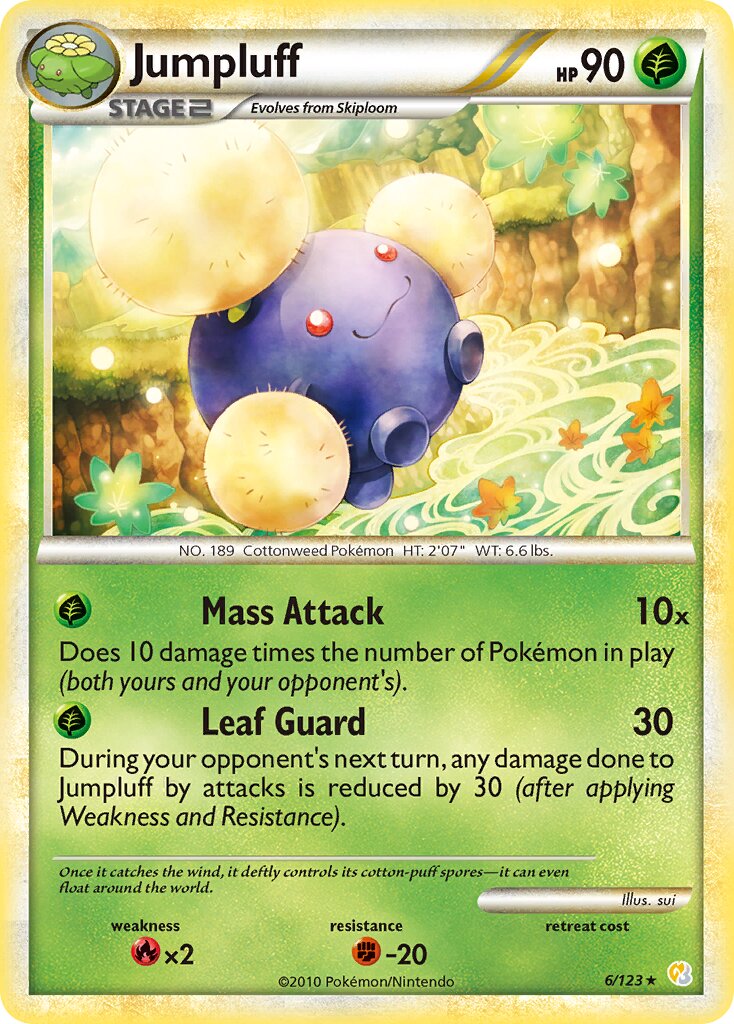 Jumpluff 006/23 — WC Deck 2010 (Power Cottonweed) (English Pokémon TCG card)
