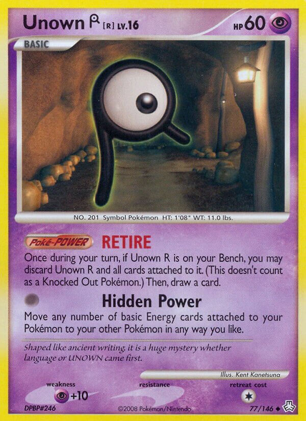 Unown R Pokémon TCG cards