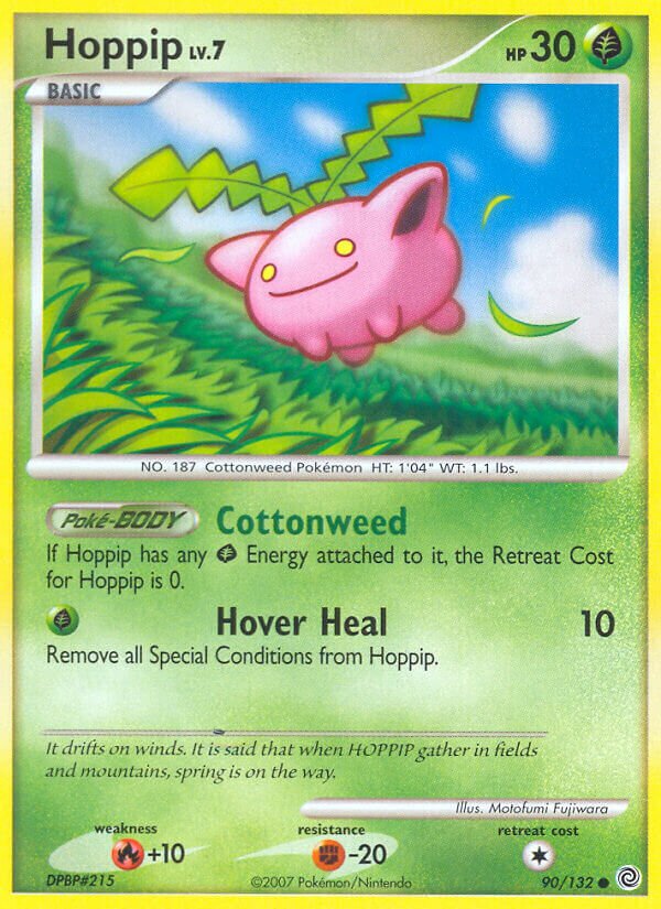 Hoppip 090/23 — WC Deck 2010 (Power Cottonweed) (English Pokémon TCG card)