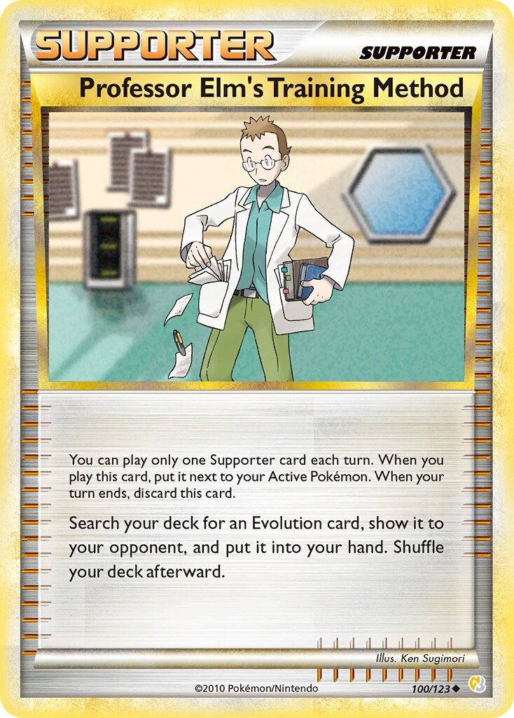 Professor Elm's Training Method 010/19 — WC Deck 2011 (Reshiphlosion) (English Pokémon TCG card)