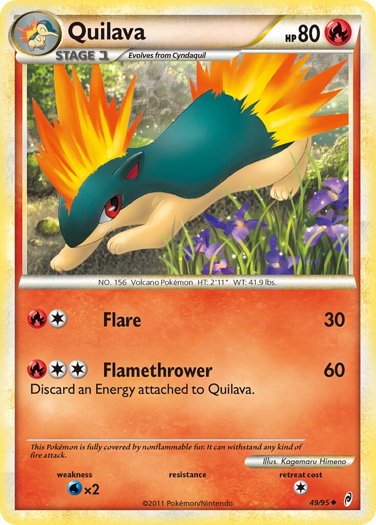 Quilava 049/19 — WC Deck 2011 (Reshiphlosion) (English Pokémon TCG card)