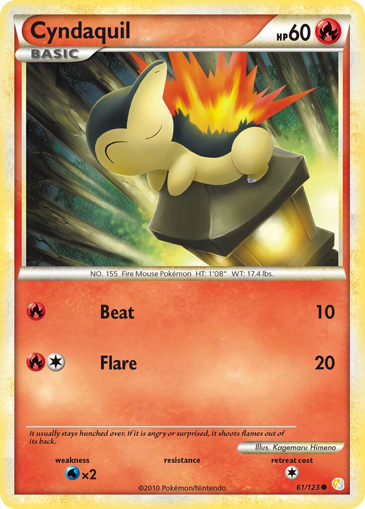 Cyndaquil 061/19 — WC Deck 2011 (Reshiphlosion) (English Pokémon TCG card)
