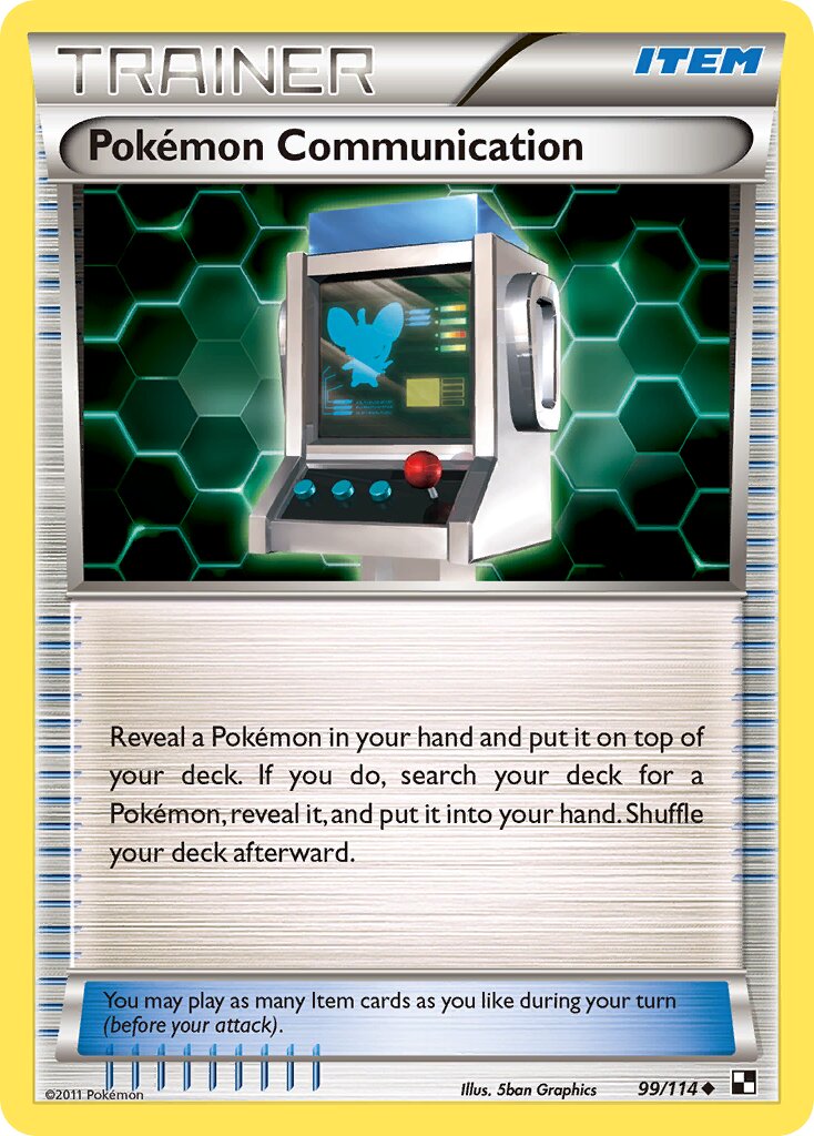 Pokémon Communication 099/19 — WC Deck 2011 (Reshiphlosion) (English Pokémon TCG card)