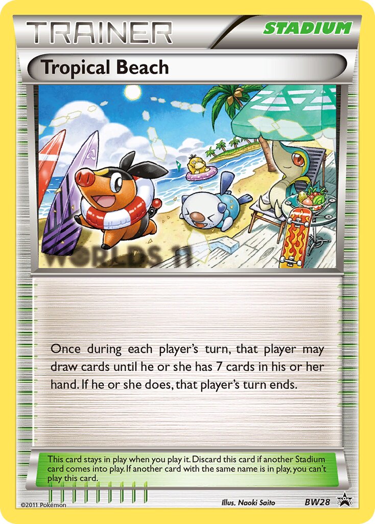 Tropical Beach 028/27 — WC Deck 2011 (The Truth) (English Pokémon TCG card)
