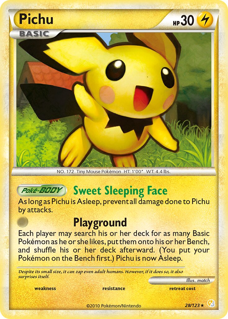 Pichu 028/27 — WC Deck 2011 (The Truth) (English Pokémon TCG card)