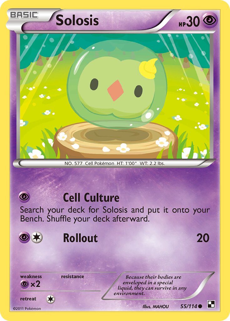 Solosis 055/27 — WC Deck 2011 (The Truth) (English Pokémon TCG card)
