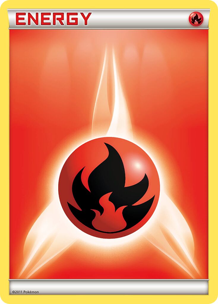 Fire Energy 002/22 — WC Deck 2011 (Twinboar) (English Pokémon TCG card)
