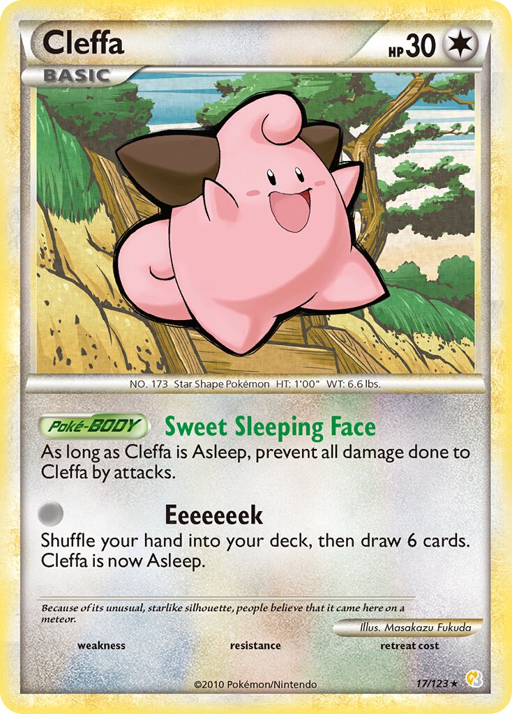 Cleffa 017/22 — WC Deck 2011 (Twinboar) (English Pokémon TCG card)