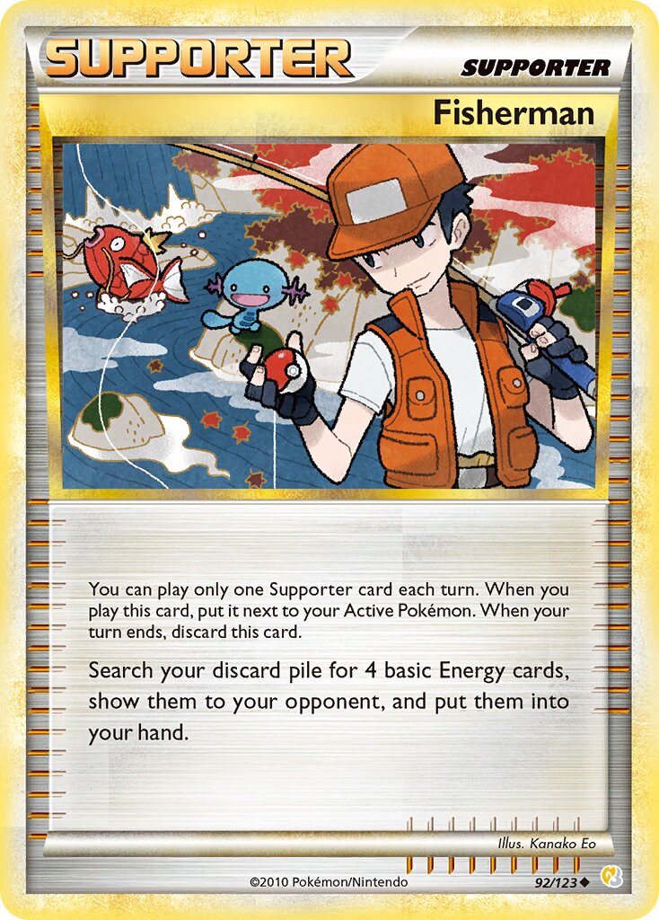 Fisherman 092/22 — WC Deck 2011 (Twinboar) (English Pokémon TCG card)
