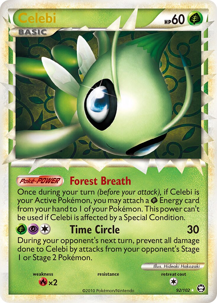 Celebi 092/24 — WC Deck 2012 (CMT) (English Pokémon TCG card)
