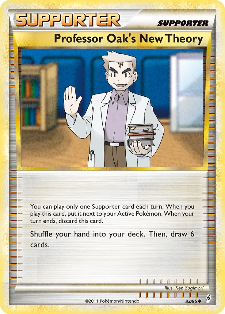 Professor Oak's New Theory 083/22 — WC Deck 2012 (Eeltwo) (English Pokémon TCG card)
