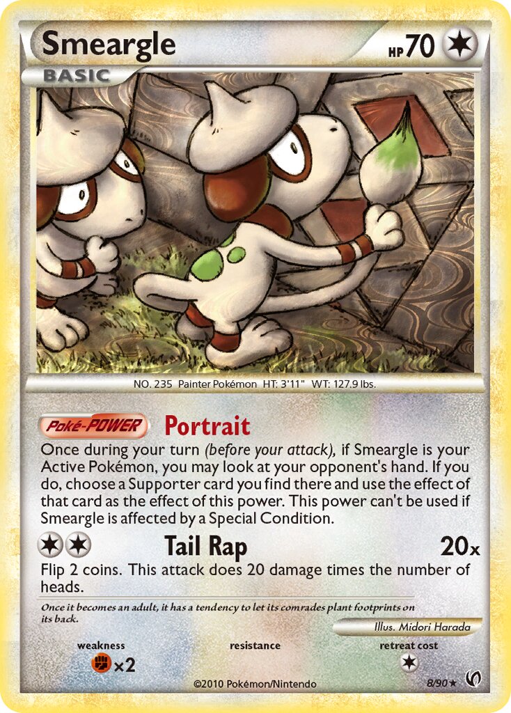 Smeargle 008/22 — WC Deck 2012 (Pesadelo Prism) (English Pokémon TCG card)