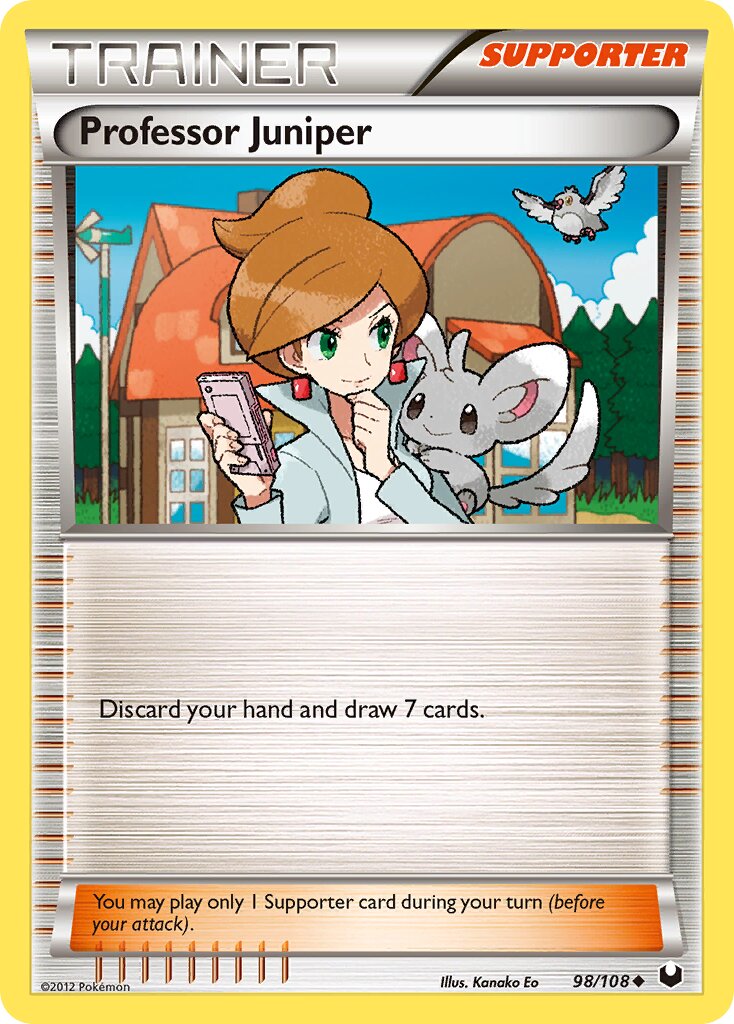 Professor Juniper 098/22 — WC Deck 2012 (Pesadelo Prism) (English Pokémon TCG card)