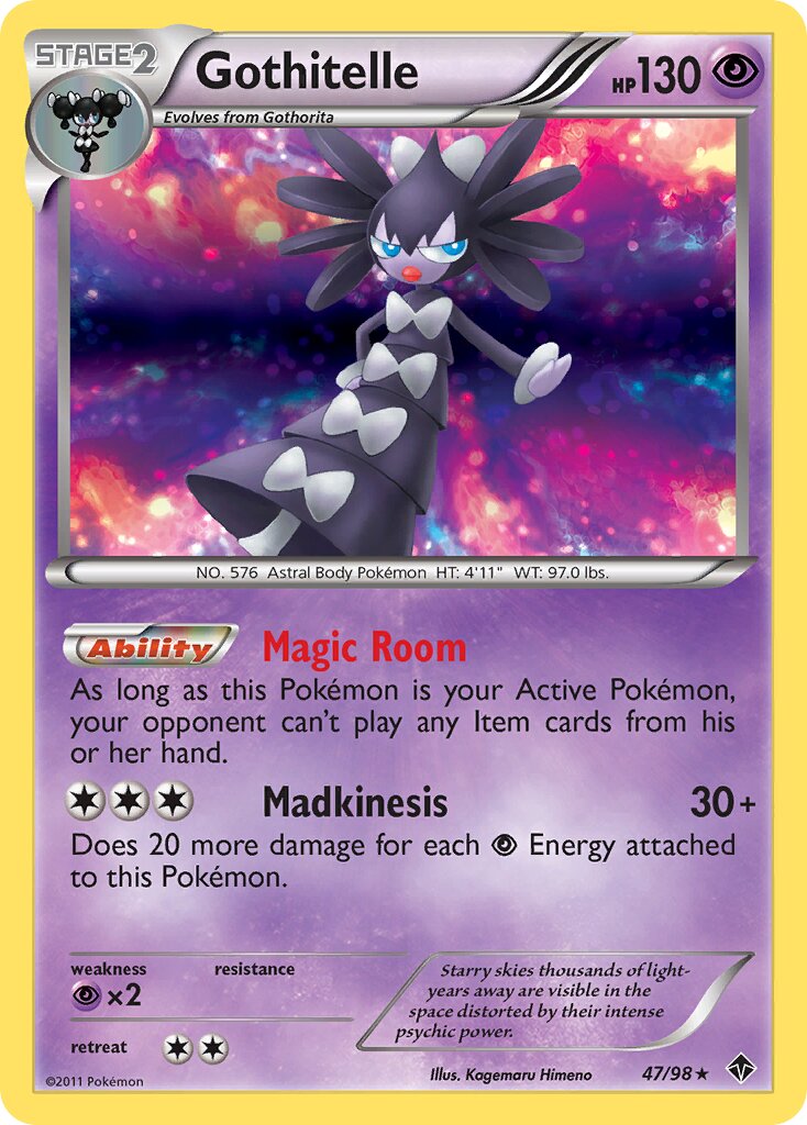 Gothitelle 047/26 — WC Deck 2013 (American Gothic) (English Pokémon TCG card)
