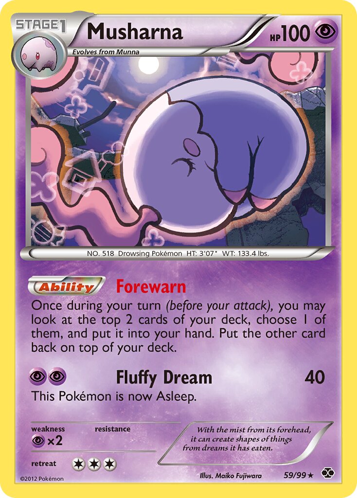 Musharna 059/26 — WC Deck 2013 (American Gothic) (English Pokémon TCG card)