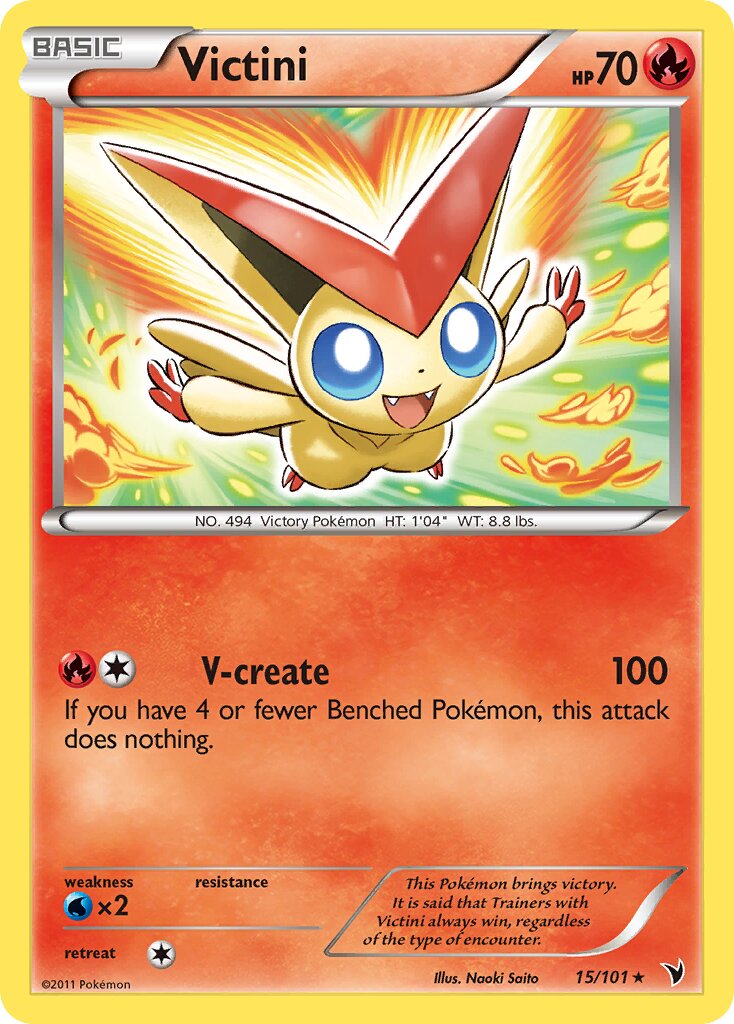 Victini 015/18 — WC Deck 2013 (Anguille Sous Roche) (English Pokémon TCG card)
