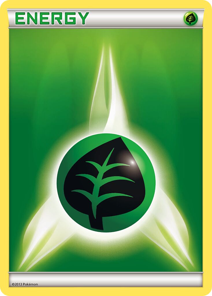 Grass Energy 001/22 — WC Deck 2014 (Emerald King) (English Pokémon TCG card)