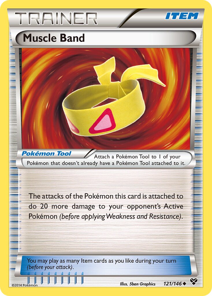 Muscle Band 012/22 — WC Deck 2014 (Emerald King) (English Pokémon TCG card)