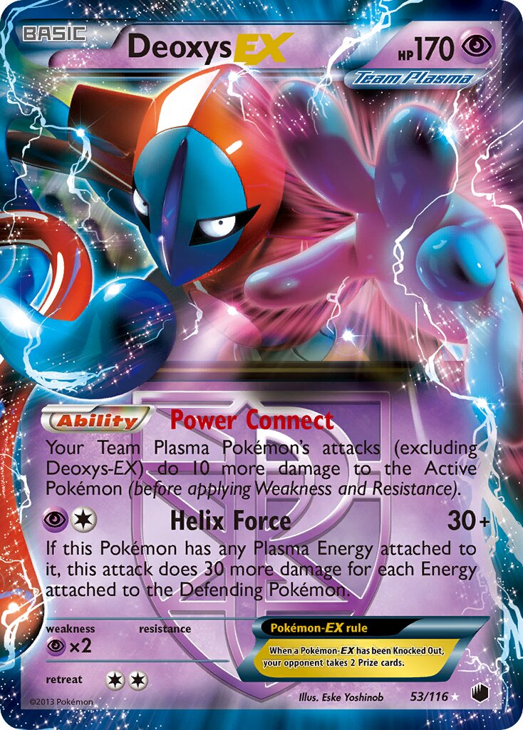 Deoxys-EX 053/23 — WC Deck 2014 (Plasma Power) (English Pokémon TCG card)