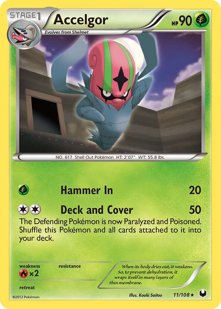 Accelgor 011/23 — WC Deck 2014 (Trevgor) (English Pokémon TCG card)
