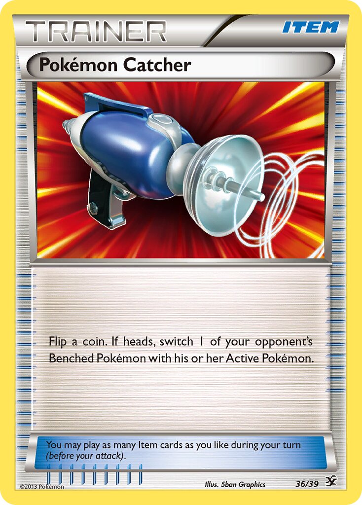 Pokémon Catcher 036/23 — WC Deck 2014 (Trevgor) (English Pokémon TCG card)