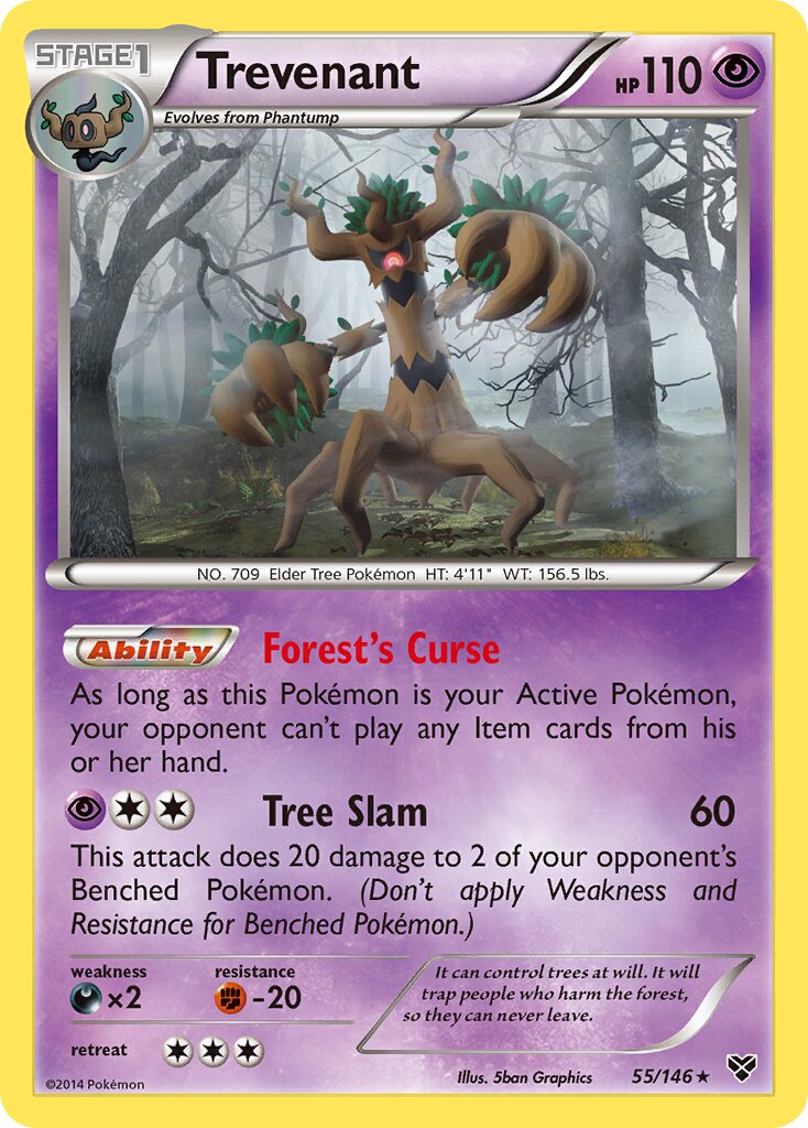 Trevenant 055/23 — WC Deck 2014 (Trevgor) (English Pokémon TCG card)