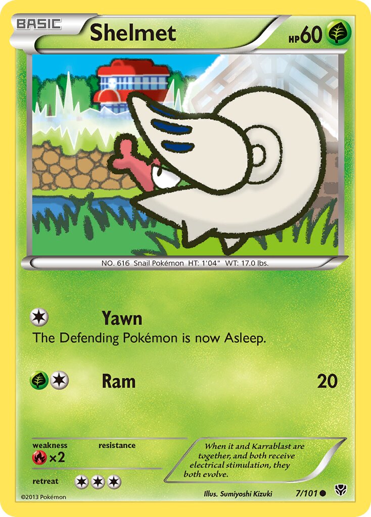 Shelmet 007/23 — WC Deck 2014 (Trevgor) (English Pokémon TCG card)