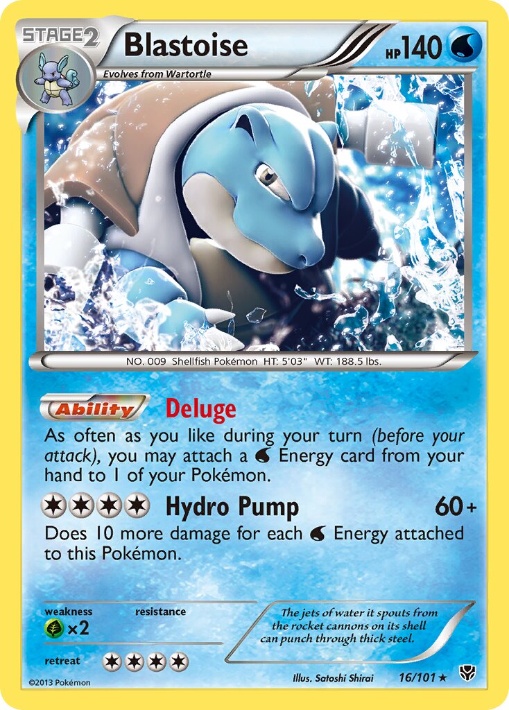 Blastoise 016/23 — WC Deck 2015 (Honorstoise) (English Pokémon TCG card)