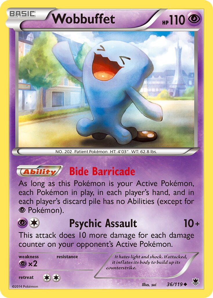 Wobbuffet 036/26 — WC Deck 2015 (Primal Groudon) (English Pokémon TCG card)