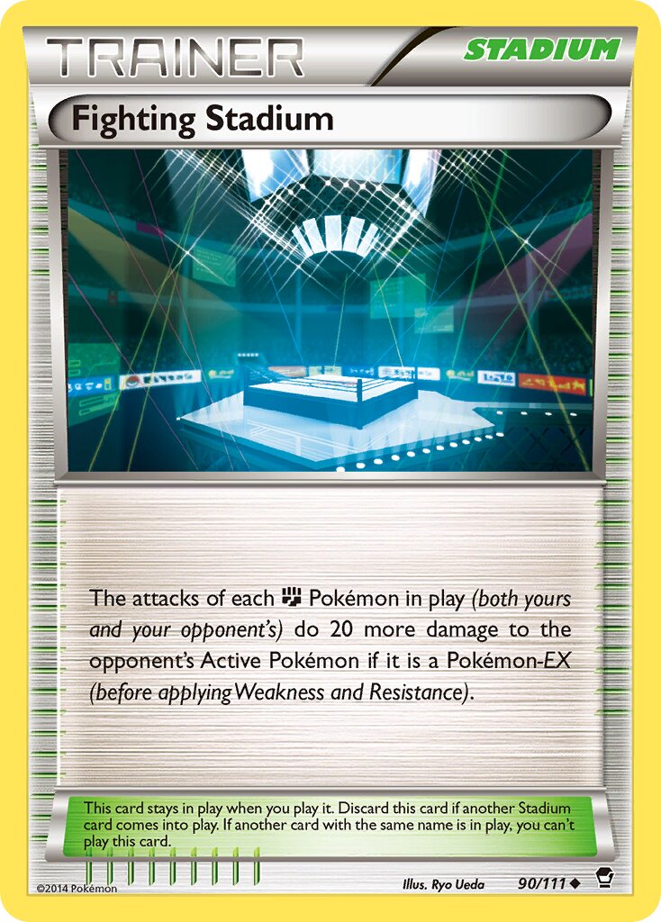 Fighting Stadium 090/26 — WC Deck 2015 (Primal Groudon) (English Pokémon TCG card)